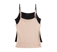 Tommy Hilfiger Premium Essentials Sleeveless Base Layer 2 Units Beige,Schwarz L Frau (Herstellerartikelnummer: UW0UW04891-0SL-LG)