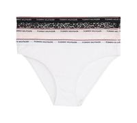 Tommy Hilfiger Damen 3 Pack Lace (EXT Sizes) UW0UW04897 Bikini Hose, Schwarz (Black/White/Light Pink), XL