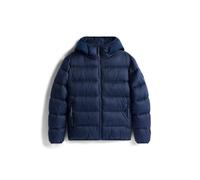 Tommy Hilfiger - Puffer-Jacke mit Logo auf Kapuze blau - Gr. - XXL