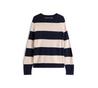 Tommy Hilfiger - Pullover aus reiner Wolle beige/blau - Gr. - XL