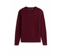 Rundhalspullover TOMMY HILFIGER "PIMA ORG CTN CASHMERE CREW NECK", Herren, Gr. S, rot (deep burgundy), Obermaterial: 92% Baumwolle, 8% Kaschmir, casual, Rundhals, Langarm, Pullover (47571503-S) deep b