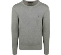 Tommy Hilfiger Herren Pullover Essential Cotton Crew Neck aus Baumwolle, Grau (Medium Grey Heather), S