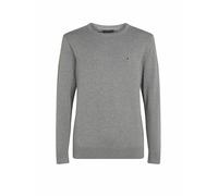 Tommy Hilfiger Herren Pullover Essential Cotton Crew Neck aus Baumwolle, Grau (Medium Grey Heather), XL