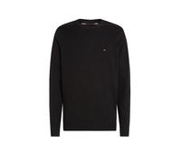 Tommy Hilfiger Herren Pullover Essential Cotton Crew Neck aus Baumwolle, Schwarz (Black), L