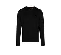 V-Ausschnitt-Pullover TOMMY HILFIGER "PIMA ORG CTN CASHMERE V NECK", Herren, Gr. XXL, schwarz, Obermaterial: 92% Baumwolle, 8% Kaschmir, V-Ausschnitt, Pullover (68454441-XXL) schwarz