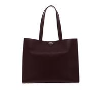 TOMMY HILFIGER Pushlock Leather Tote Rouge