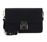Tommy Hilfiger Pushlock Leather Umhängetasche Leder 25 cm black