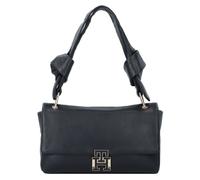 Tommy Hilfiger Pushlock Schultertasche Leder 26 cm black (TAS002311) schwarz