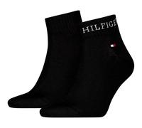 Tommy Hilfiger Legwear Tommy Hilfiger 2P Men Tab Quarter Socks Schwarz Gr 43/46 Herren