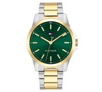 Tommy Hilfiger Uhr mit DREI-Zeiger-Quarzwerkfür Herren mit Zweifarbiges Edelstahlarmband - 1792192