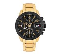 Tommy Hilfiger Quarzuhr mit Zwei Zeitzonen für Herren mit Edelstahlarmband oder Lederarmband