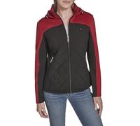 Tommy Hilfiger Quilted Scuba Outerwear Damen Mantel, Schwarz mehrfarbig, 42
