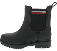 Tommy Hilfiger Rain Boot Ankle Elastic Gummistiefel Schwarz