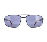 Tommy hilfiger rectangle Hommes mat blue bleu th 1651 / s Einheitsgröße