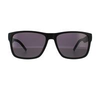 Tommy Hilfiger Rectangle Mens Matte Black Grey Grey Sonnenbrillen Einheitsgröße
