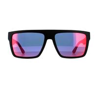 Tommy Hilfiger Rectangle Mens Matte Black Grey Infrared Sonnenbrillen Einheitsgröße