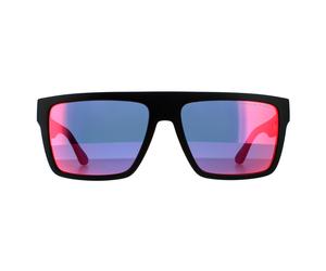 Tommy Hilfiger Rectangle Mens Matte Black Grey Infrared Sonnenbrillen Einheitsgröße