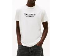 Tommy Hilfiger Regular Bills Font T-shirt Ecru Größe: M | Bedruckte T-Shirts Outlet | Herren | Braun