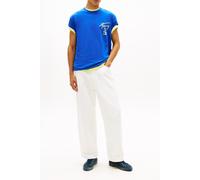 Tommy Hilfiger Regular City Sign Ss Tee Fizzy Blue Größe: S | Bedruckte T-Shirts Outlet | Herren | Blau