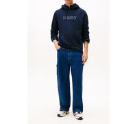 Tommy Hilfiger Regular Entry Dna Pullover Hoodie Dark Night Navy Größe: M | Kaputzenpullis Outlet | Herren | Schwarz