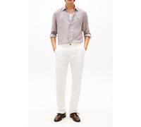 Tommy Hilfiger Regular Fit Linen Shirt Legacy Brown/stripe Größe: XL | Casual hemden Outlet | Herren | Weiß