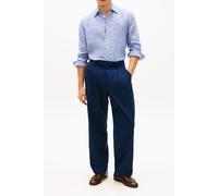 Tommy Hilfiger Regular Fit Freizeithemd aus reinem Leinen in Marine, Größe L