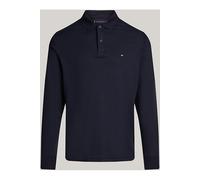 Tommy Hilfiger Regular Fit Longsleeve Poloshirt blau, Einfarbig