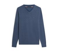Tommy Hilfiger Regular Fit Pullover blau, Einfarbig