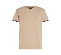 Tommy Hilfiger Regular Fit T-Shirt Rundhals braun, Gestreift