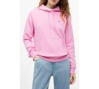 Tommy Jeans Kapuzensweatshirt TJW REG S FLAG HOODIE Damen Regular Fit Baumwoll-Mix Pink Daisy Gr. M
