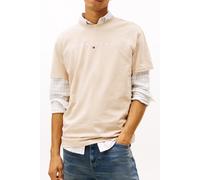 Tommy Hilfiger Regular Linear Logo T-shirt Gulf Sand Größe: XL | Basic T-Shirts Outlet | Herren | Braun