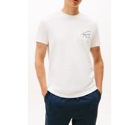 Tommy Hilfiger Regular Sign Backprint T-shirt Ecru Größe: L | Bedruckte T-Shirts Outlet | Herren | Braun
