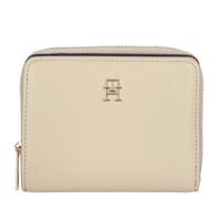 Tommy Hilfiger Reißverschlussbörse Damen TH Icon Med ZA Flap sandalwood