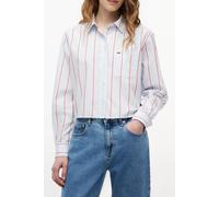 Tommy Hilfiger Relaxed Crop Shirt Kingly Blue/multi Stripe Größe: S | Longsleeves Outlet | Damen | Blau