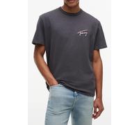 Tommy Hilfiger Relaxed Novelty Ss Tee Washed Black Größe: M | Bedruckte T-Shirts Outlet | Herren | Schwarz