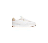 Sneaker TOMMY HILFIGER "TH RETRO RUNNER MIX", Damen, Gr. 36, ecru, rose, Lederimitat, Textil, Veloursleder, Schuhe Sneaker, Freizeitschuh, Halbschuh, Schnürschuh mit seitlicher Logoprägung (93766939-3