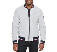 Tommy Hilfiger Rippstrick-Bomberjacke für Herren, leichte College-Jacke, XXL