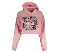 Tommy Hilfiger Rosa Cropped Hoodie mit New York Cartoon-Desi - Größe: XL