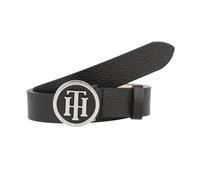 Tommy Hilfiger Round Buckle Gürtel Leder 80 cm schwarz
