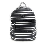 Tommy Hilfiger Rucksack - Cityrucksack - Minirucksack - Backpack - Freizeitrucksack - Schwarz/Weiß - 30x30x15cm - Tragegriff - Handgepäck - Damenrucksack 0052