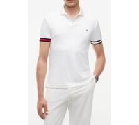 Tommy Hilfiger Herren Poloshirt Kurzarm Liquid Cotton Slim Fit, Weiß (White), XXL