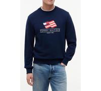 Tommy Hilfiger Rwb Main Flag Terry Sweatshirt Blue Größe: S | Pullover Outlet | Herren | Blau