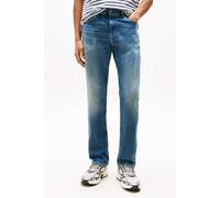 Slim-fit-Jeans TOMMY JEANS "Ryan Regular Slim Straight", Herren, Gr. 31, Länge 30, blau (denim schwarz3), Denim/Jeans, Obermaterial: 99% Baumwolle, 1% Elasthan, unifarben, regular fit lang, Jeans, Sli