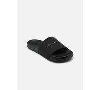 Badepantolette TOMMY HILFIGER "CORE TOMMY HILFIGER POOL SLIDE", Herren, Gr. 44, schwarz, Synthetik, unifarben, Basic, Schuhe, Sommerschuh, Pool Slides, Flat mit Logoschriftzug (56436829-44) schwarz