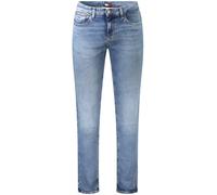 Tommy Hilfiger Schlanke Jeans 5 Taschen Waschung Stickerei L - Größe: 29L32