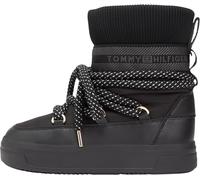 Tommy Hilfiger Schneestiefel für Damen, wasserabweisend, FW0FW09260 Outdoor-Stiefel, Schwarz, Größe 41, Black, 41 EU