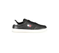 TOMMY JEANS Herren Cupsole Sneaker The Greenwich New aus Leder, Schwarz (Black), 41