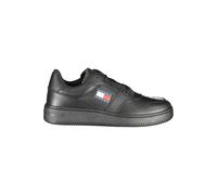 Tommy Hilfiger Schwarze Leder Herren Sneaker EU46 Mehrfarbig