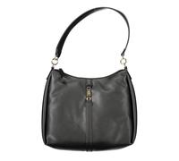 Tommy Hilfiger Schwarze Polyester Damen Schultertasche Schwarz
