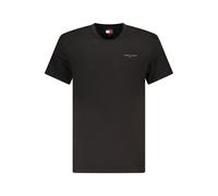 Tommy Hilfiger Schwarzes Baumwoll-Herren-T-Shirt XL